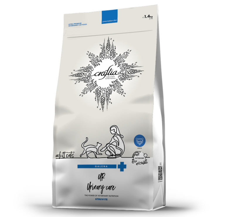 Ветеринарная диета CRAFTIA GALENA CAT URINARY CARE Уринари для кошек растворен струвит камней 1,4кг