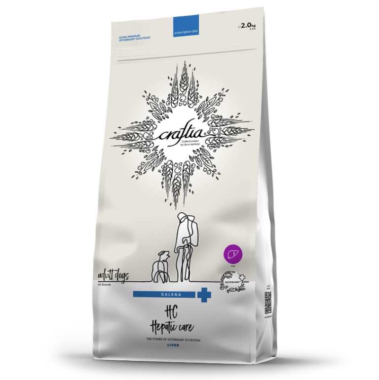 Ветеринарная диета CRAFTIA GALENA DOG HEPATIC CARE Гепатик для собак при заболеваниях печени 2 кг