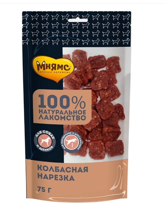 Лакомство Мнямс На каждый день для собак Колбасная нарезка 75 г