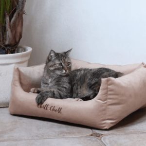 Лежанка квадратная 44х38х18см CHILL CHOLL Карамель для кошек и собак