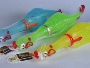 Игрушка-пищалка  д/собак Курица 40х8х9см, мигает, микс
