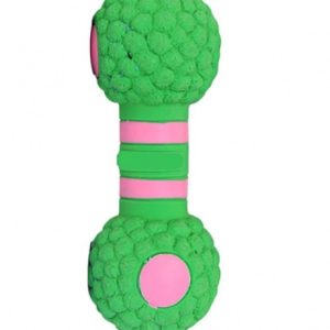 Игрушка-пищалка  д/собак Гантель 15х5.8см, латекс