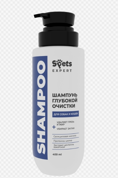 Шампунь-кондиционер для собак и кошек Глубокая очистка, Spets EXPERT, 400 мл